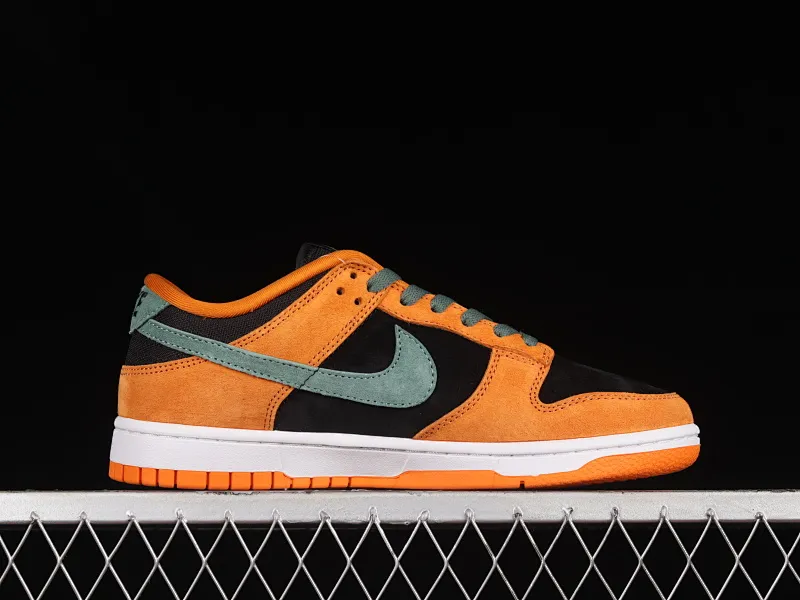 All categories Nk SB Dunk series Nk SB Dunk Low low-top sneakers N version NK SB Dunk Low SP "Ceramic" carrot yellow and black SB low-top casual sports skateboard shoes DA1469-001
